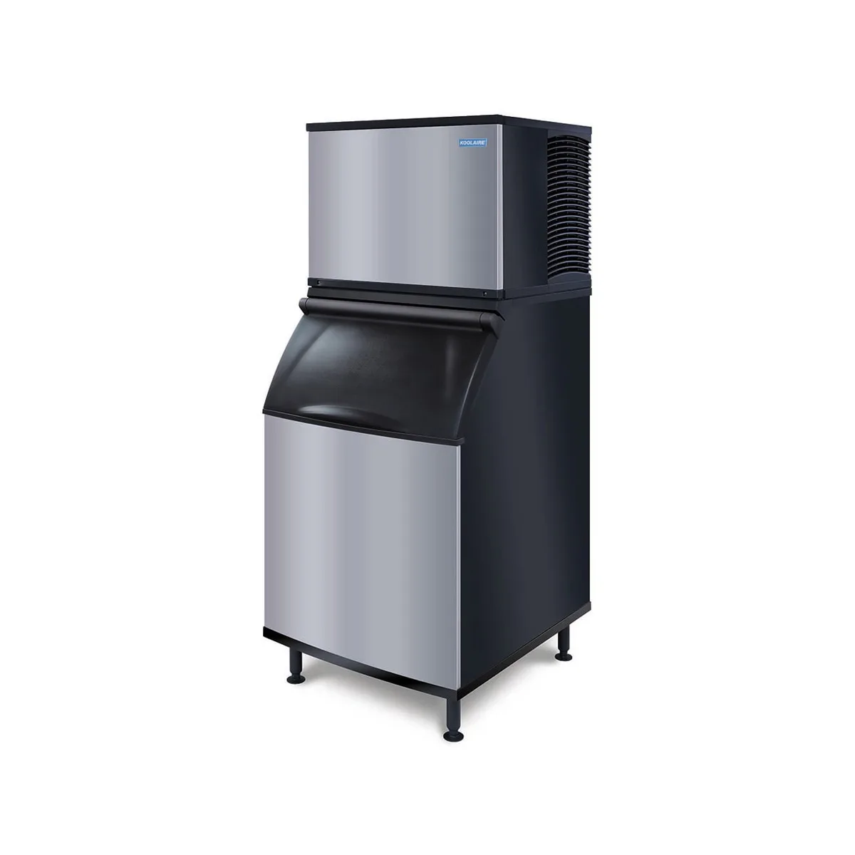 Koolaire KYT0500A/K570 Air Cooled Half Cube 550 lb Ice Machine with Bin, 532 lb Storage