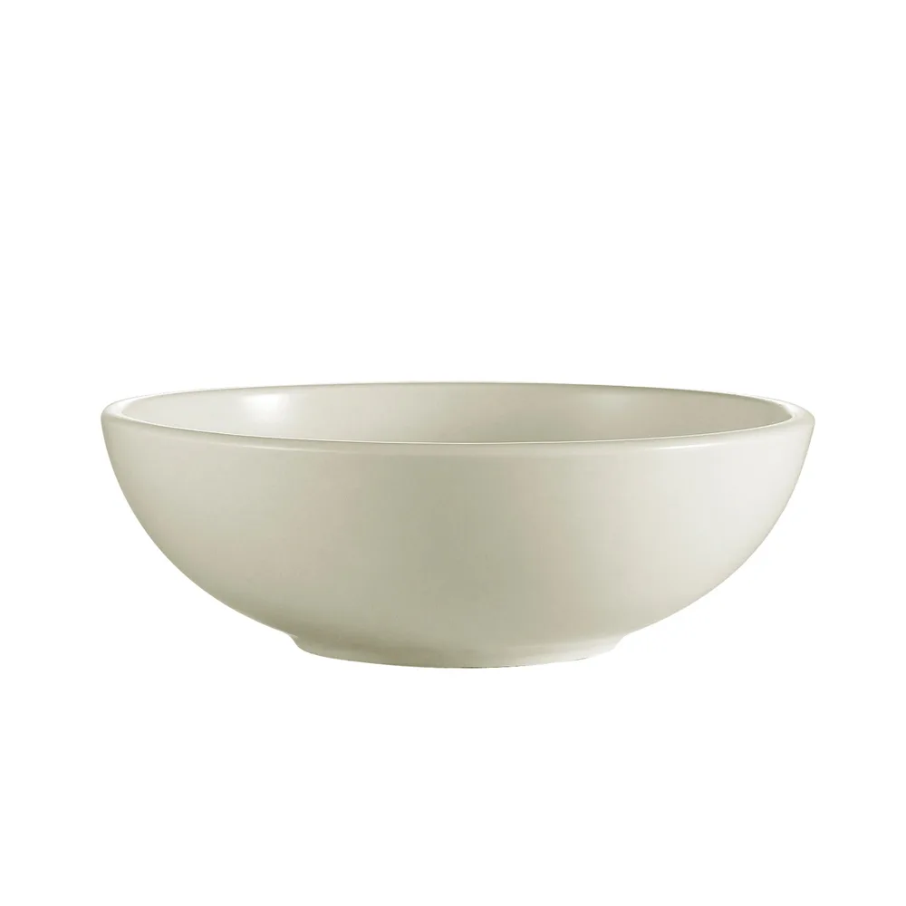 CAC China REC-80 25oz Round Pasta Bowl, 7½" Dia x 2½" H, Ceramic, Oven Microwave Safe - 1 Dozen