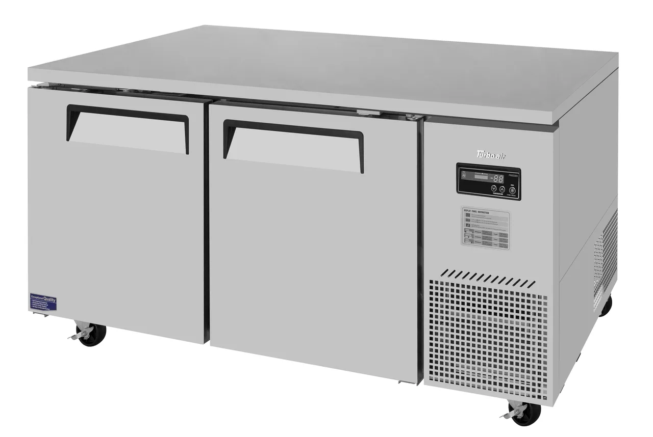 Turbo Air JUF-67D-N 67" 2-Section Undercounter Freezer w/ 2 Doors, 19 cu. ft.
