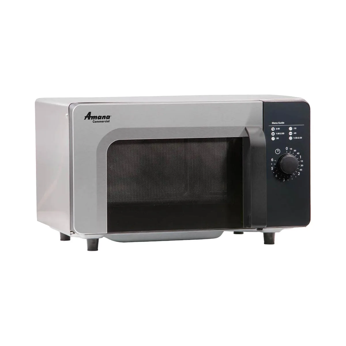 Amana RMS10DSA 1000W Low Volume Commercial Microwave Oven, 0.8 Cu. Ft., Dial Control, 120V