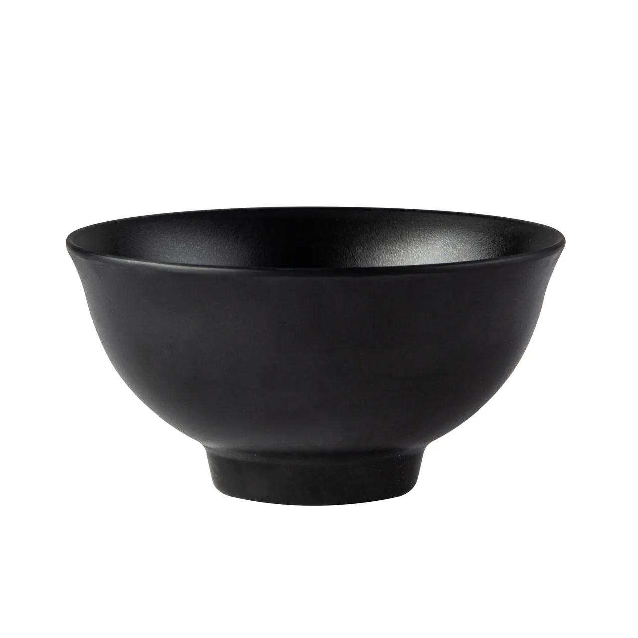 CAC China XBRW-64 Brunswick Bowl, 8.5oz, 4-3/8" Dia x 2-1/4" H, Round, Matte Black, China - Dozen