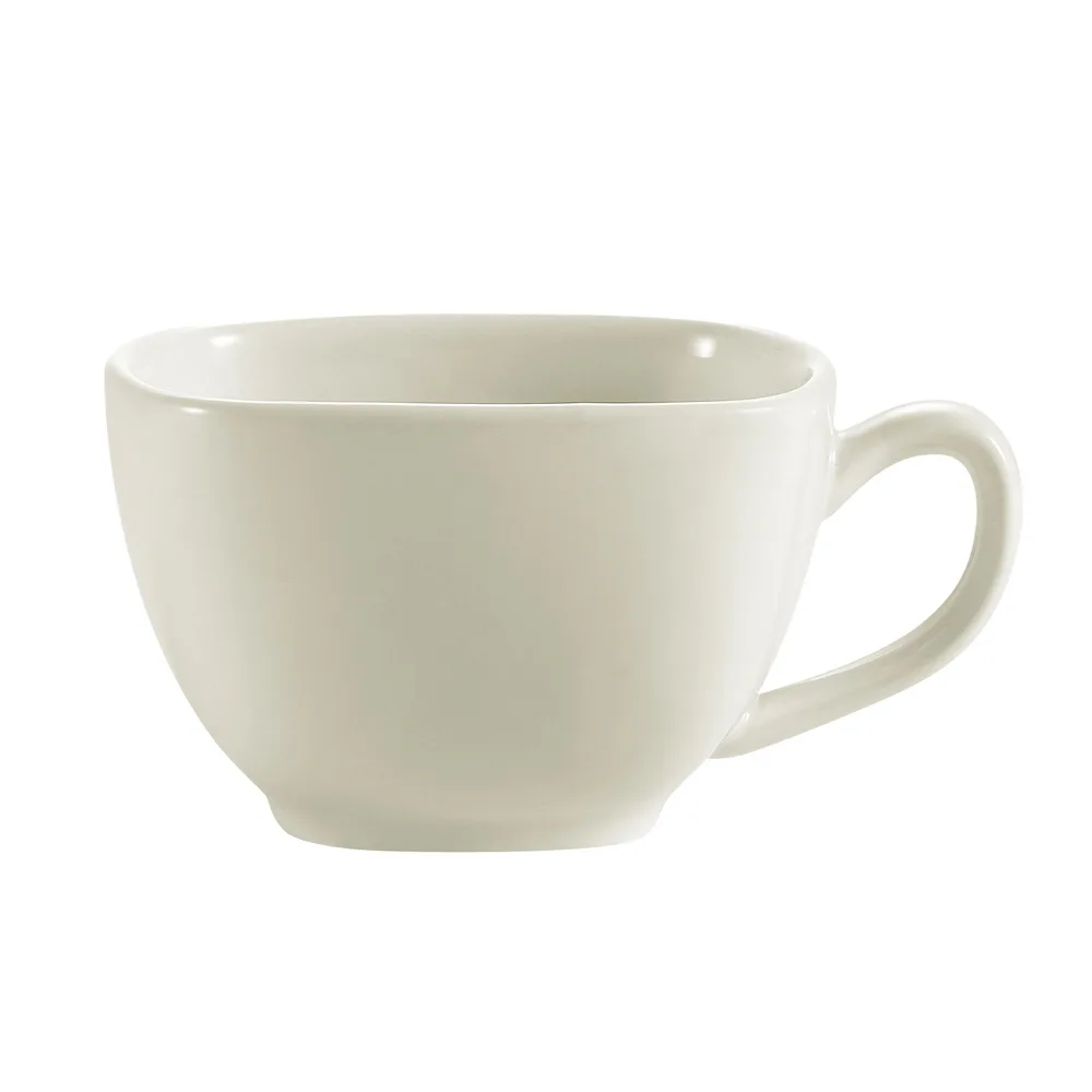 CAC China RE-SQ1 - 8 oz Cup 3.75" L x 3.75" W x 2.5" H Stoneware, Dishwasher Safe - 1 Dozen