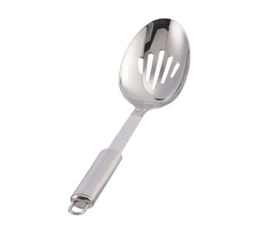 Spring USA M3505-35 Slotted Serving Spoon – 13½" Length, Stainless Steel, Precision Drain Holes