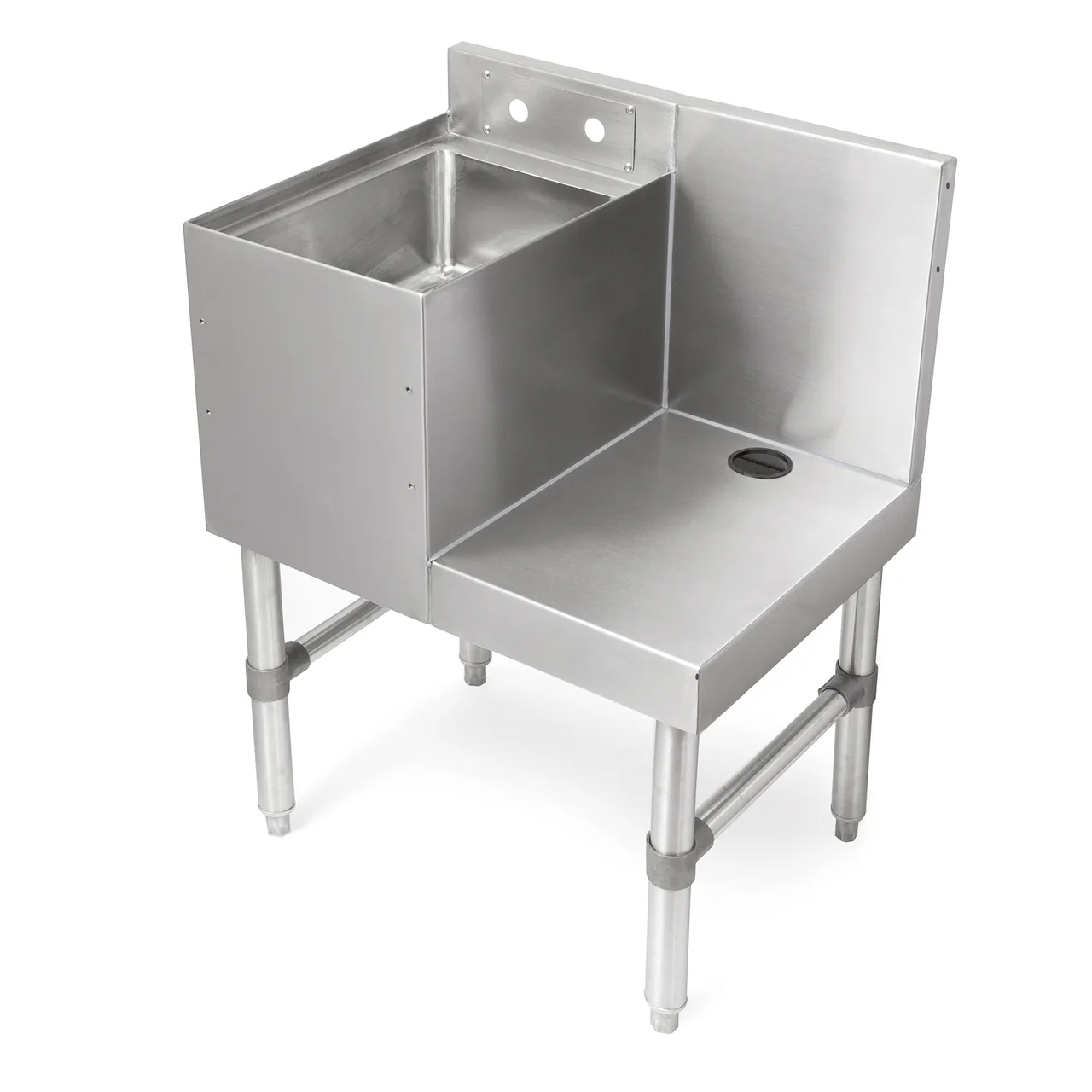 John Boos UBBS-1824-X Underbar Blender Station with Dump Sink