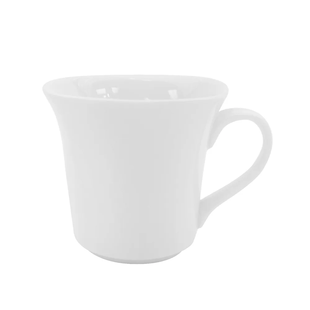 CAC China KSE-54 Demitasse Cup, 4.5 oz (3"x2"x2.875"), White Porcelain, Dishwasher Safe - 1 Dozen