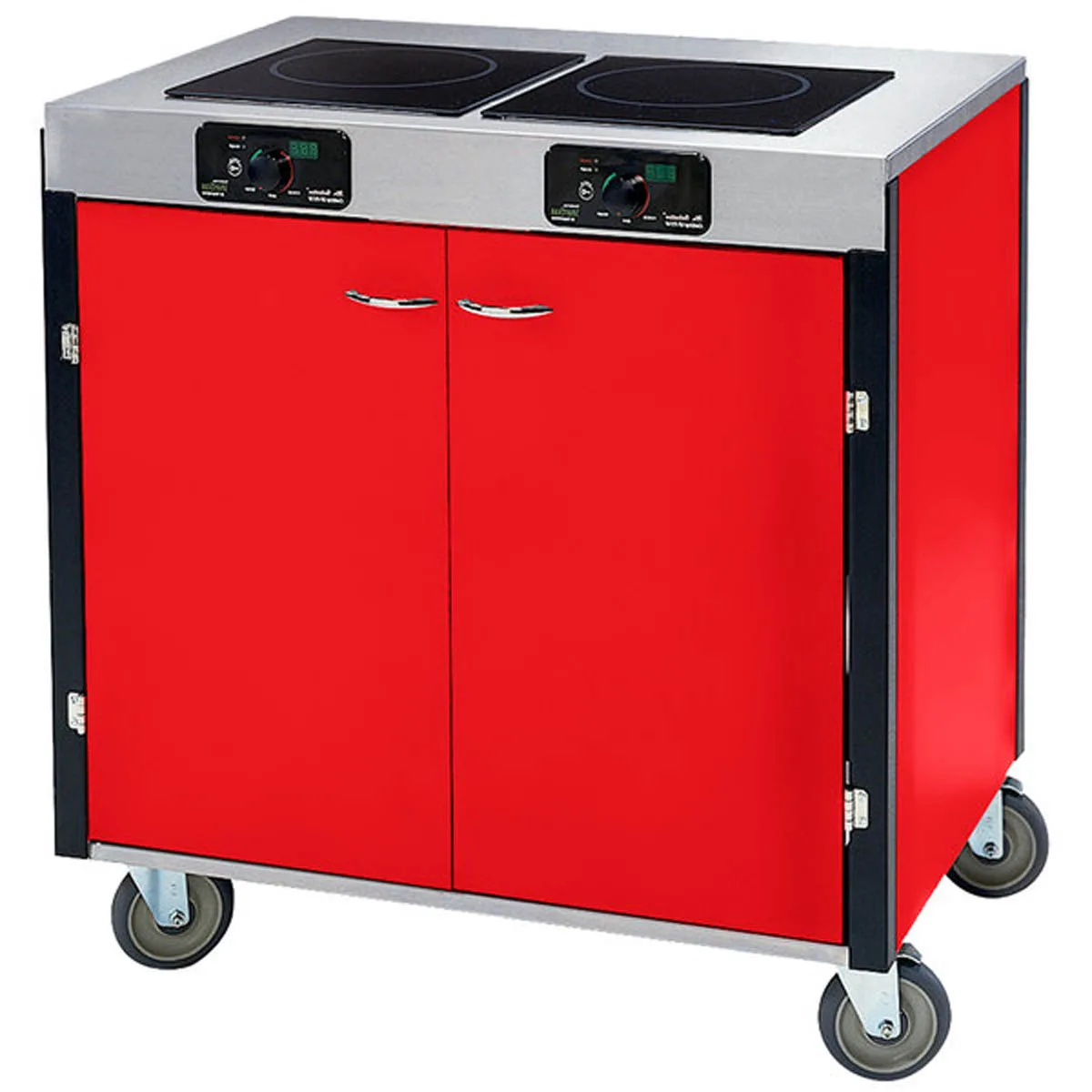 Lakeside 2070 Creation Express Station Mobile Cooking Cart w/ 2 Induction Burner, No Filtration System