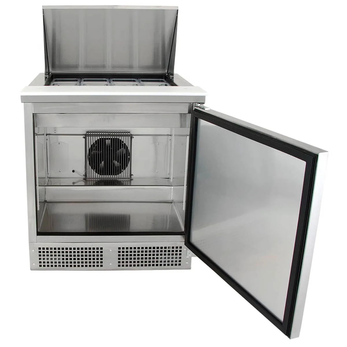 True TFP-32-12M-HC 32" Mega Top Sandwich/Salad Prep Table w/ 1 Door, 12 Pans