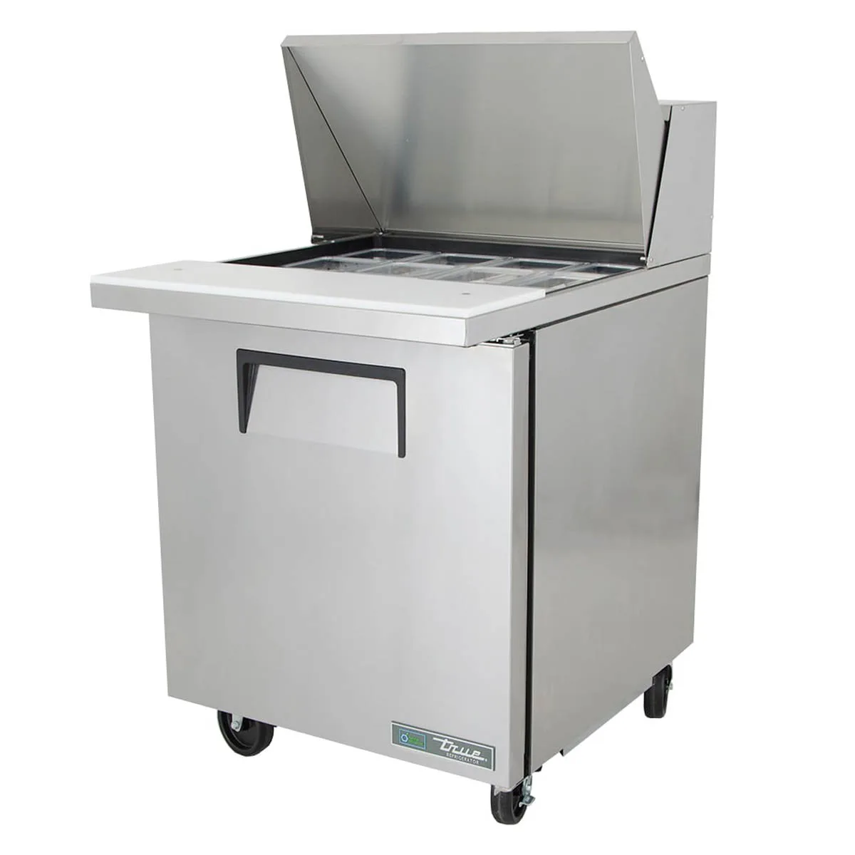True TSSU-27-12M-C-HC 27" Mega Top Sandwich/Salad Prep Table w/ 1 Door 12 Pans