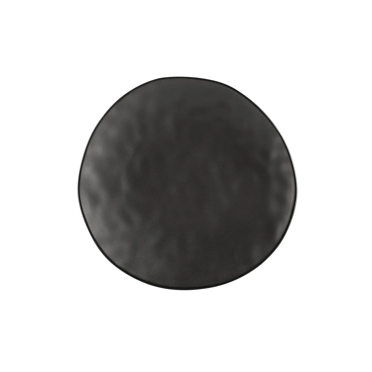 CAC China RFR-21 Plate – 12" L x 11-3/4" W x 1-3/8" H, Round, Dark Green Glaze Curved Edge - Dozen