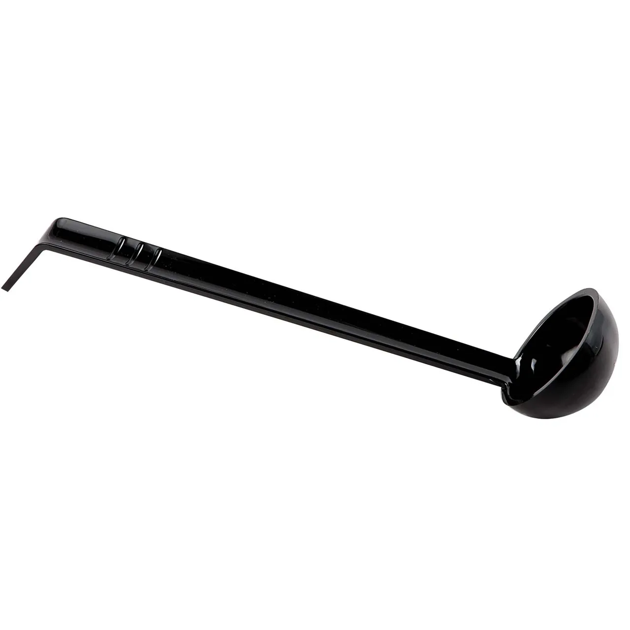 Omcan USA 80216 Ladle, 13" Black Polycarbonate, 1/2‑1½ oz, One‑Piece Construction