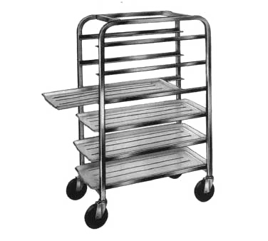 Winholt AL-126 Half Height Mobile 6 Platter Cart
