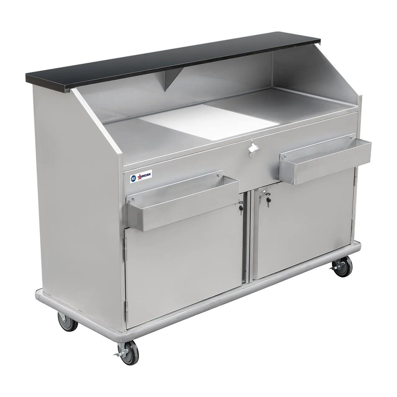 Omcan USA 48067 (48067) Portable Bar, 61"W X 23"D X 47"H, Bottle Opener