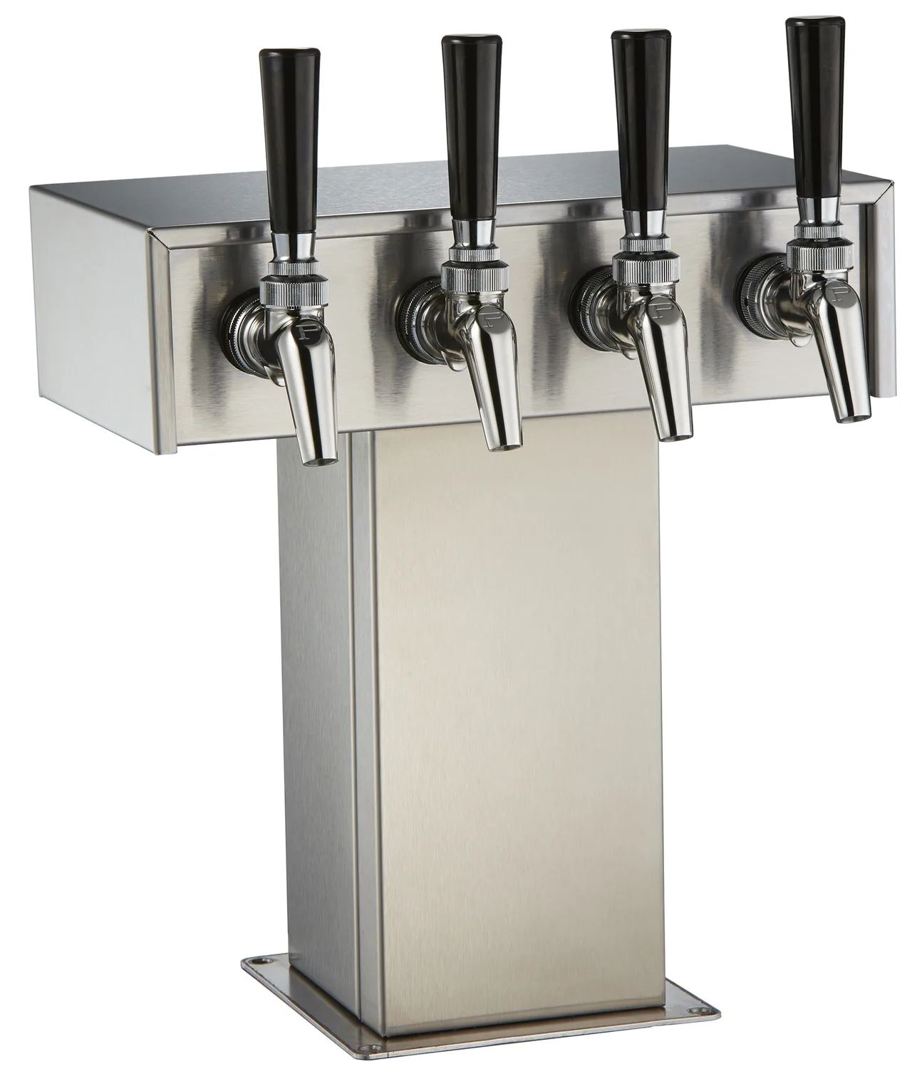 Perlick 4006-4B2 Tee Draft Beer Dispensing Tower, 12-1/8" Faucet Clearance