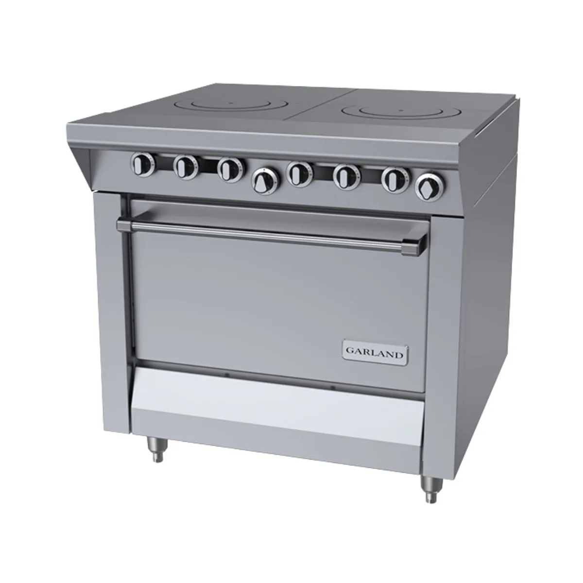 Garland US Range M45R 34" Gas Heavy Duty Range w/ (2) Front Fired Hot Tops, (1) Standard Oven, 130.000 BTU
