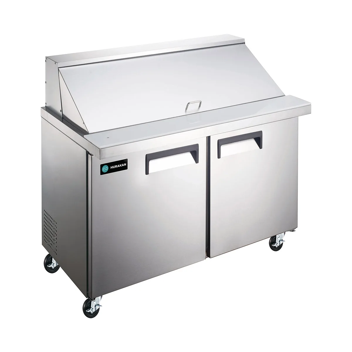 Hurakan HKN-SPMT36R2E 36" Mega Top Sandwich Prep Table, 2-Door, 7.6 cu. ft.