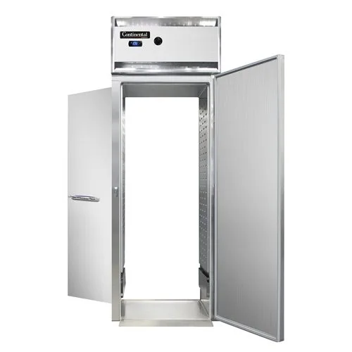 Continental Refrigerator DL1WI-RT-E 1-Section Roll-Thru Heated Holding Cabinet with Solid Door, Stainless Steel Front, Aluminum Interior