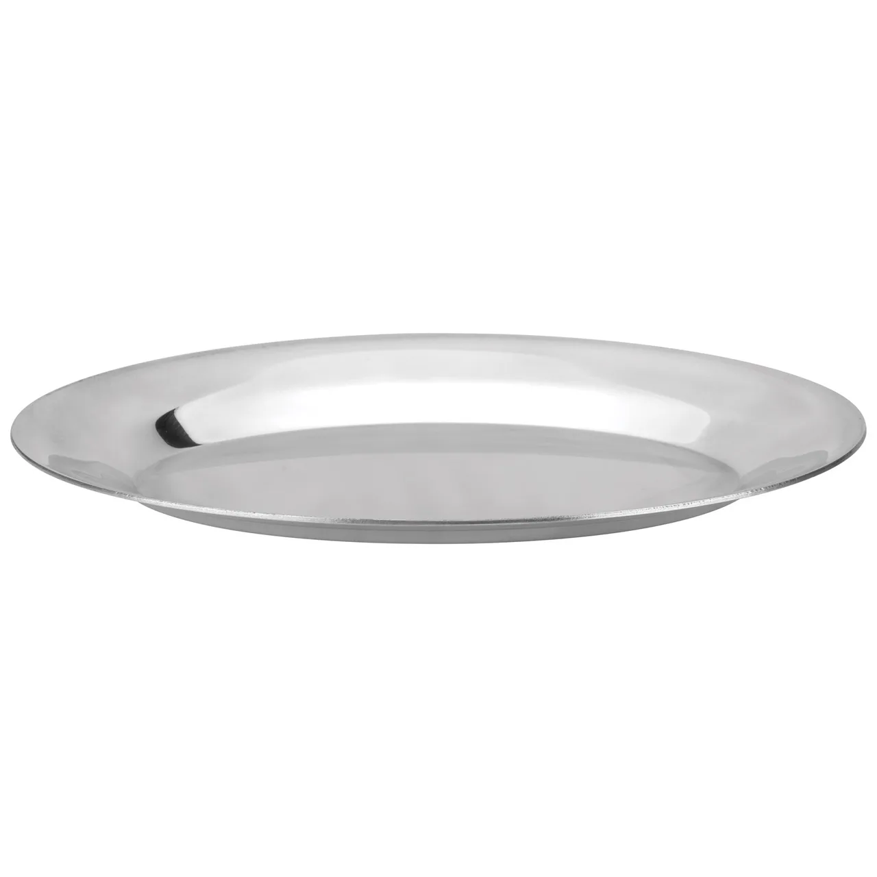 CAC China ALPL-12-OV Oval Platter, 12" Long Side Aluminum Metal Dinnerware Serving Tray