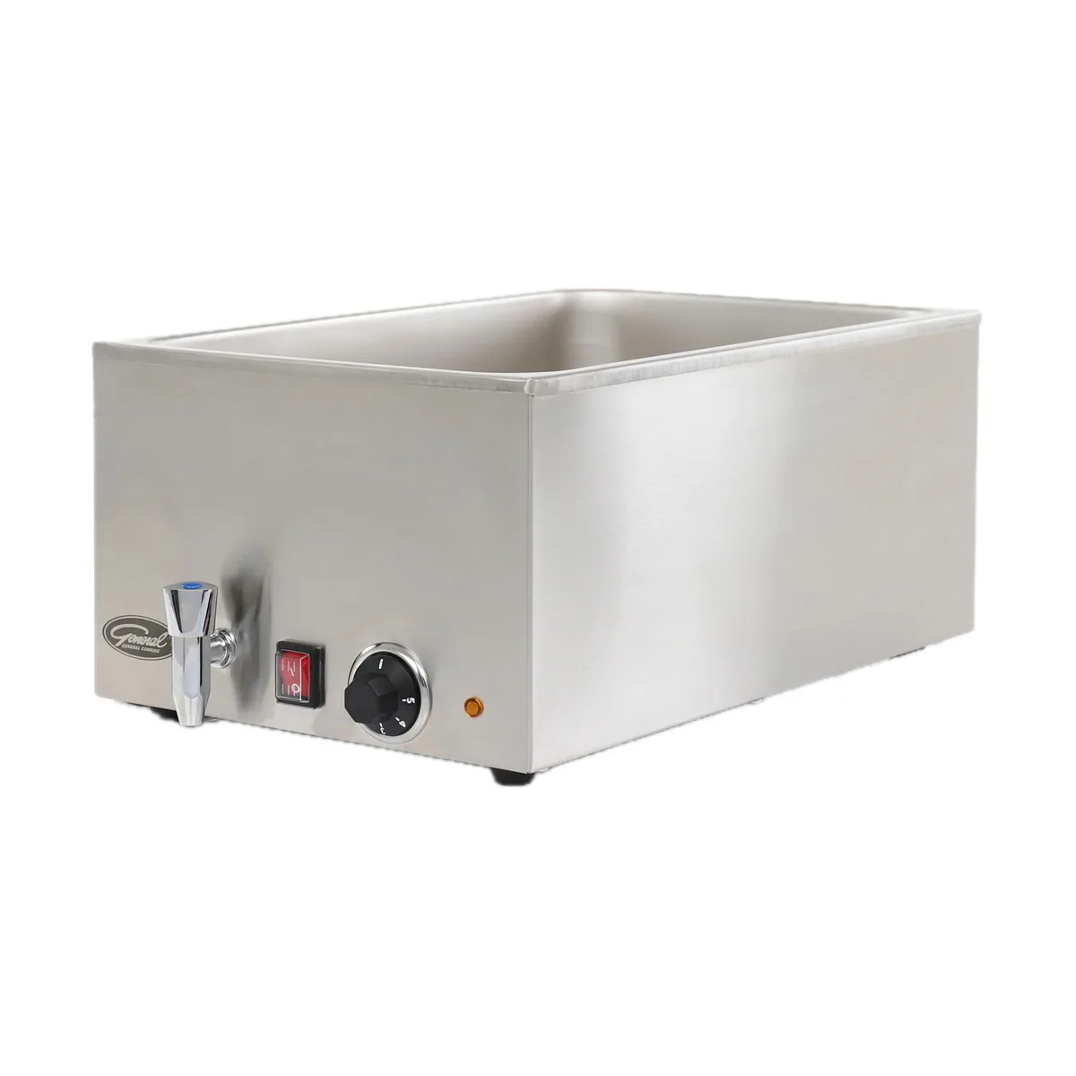 General GFW100D Countertop Food Pan Warmer w/ 6.3-Gal. Capacity, Adjustable Thermostat