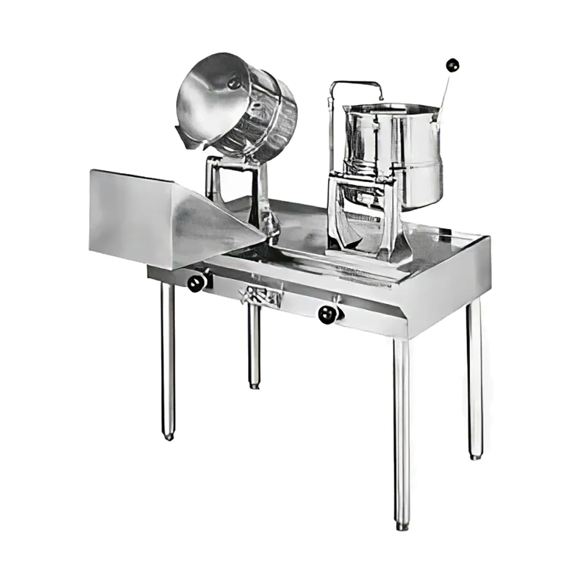 Groen 143766 10 Gallon Floor Tilting 2/3 Steam Jacketed Direct Steam Kettle Cabinet Assembly