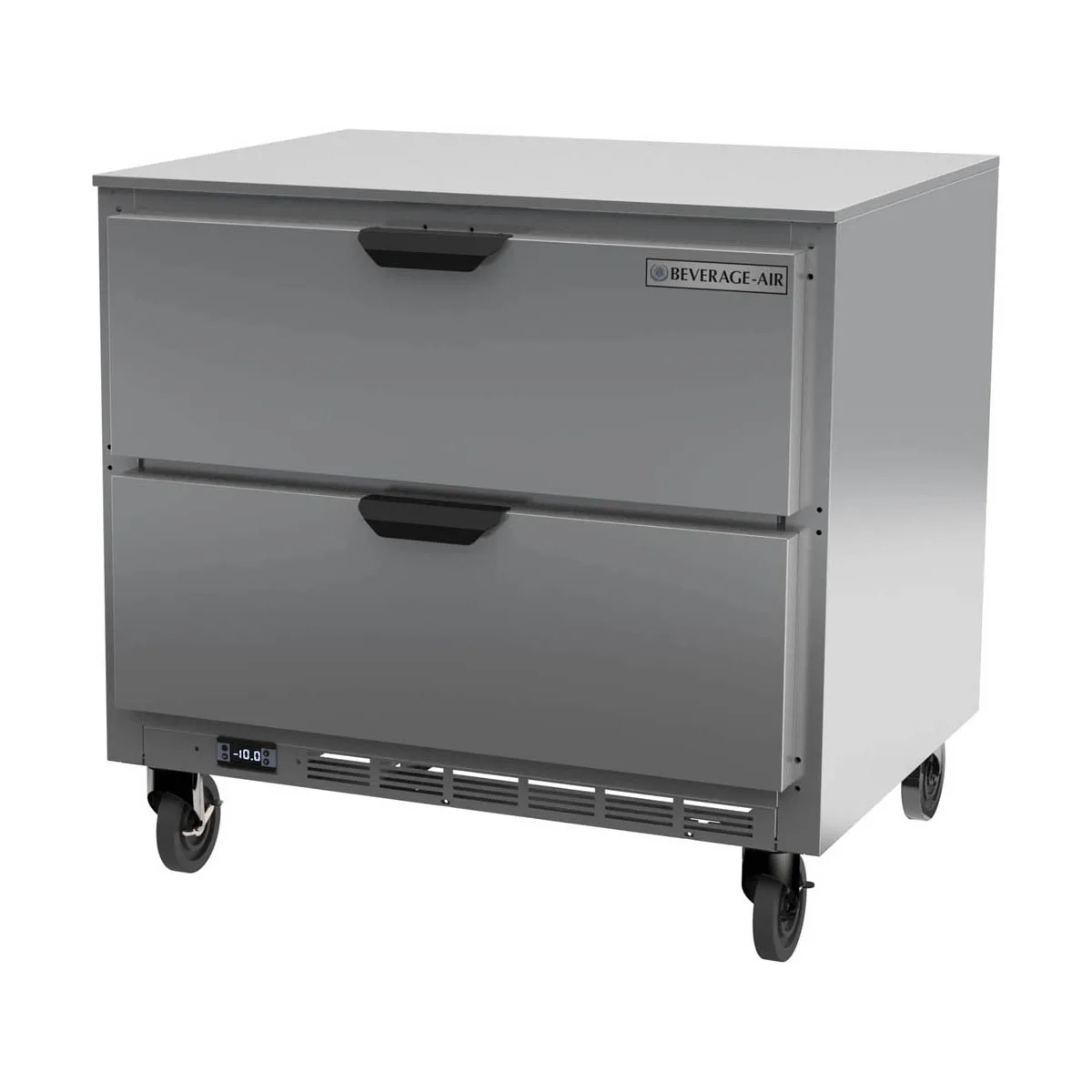 Beverage Air UCFD36AHC-2 36" 2-Drawer Undercounter Freezer, Stainless Steel Exterior, 8.7 cu. ft., R290, 1/2 HP
