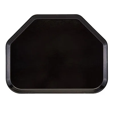 Cambro 1418TR110 Camtray Trapezoid Tray, 14" x 18", Black Fiberglass, NSF, Dishwasher Safe