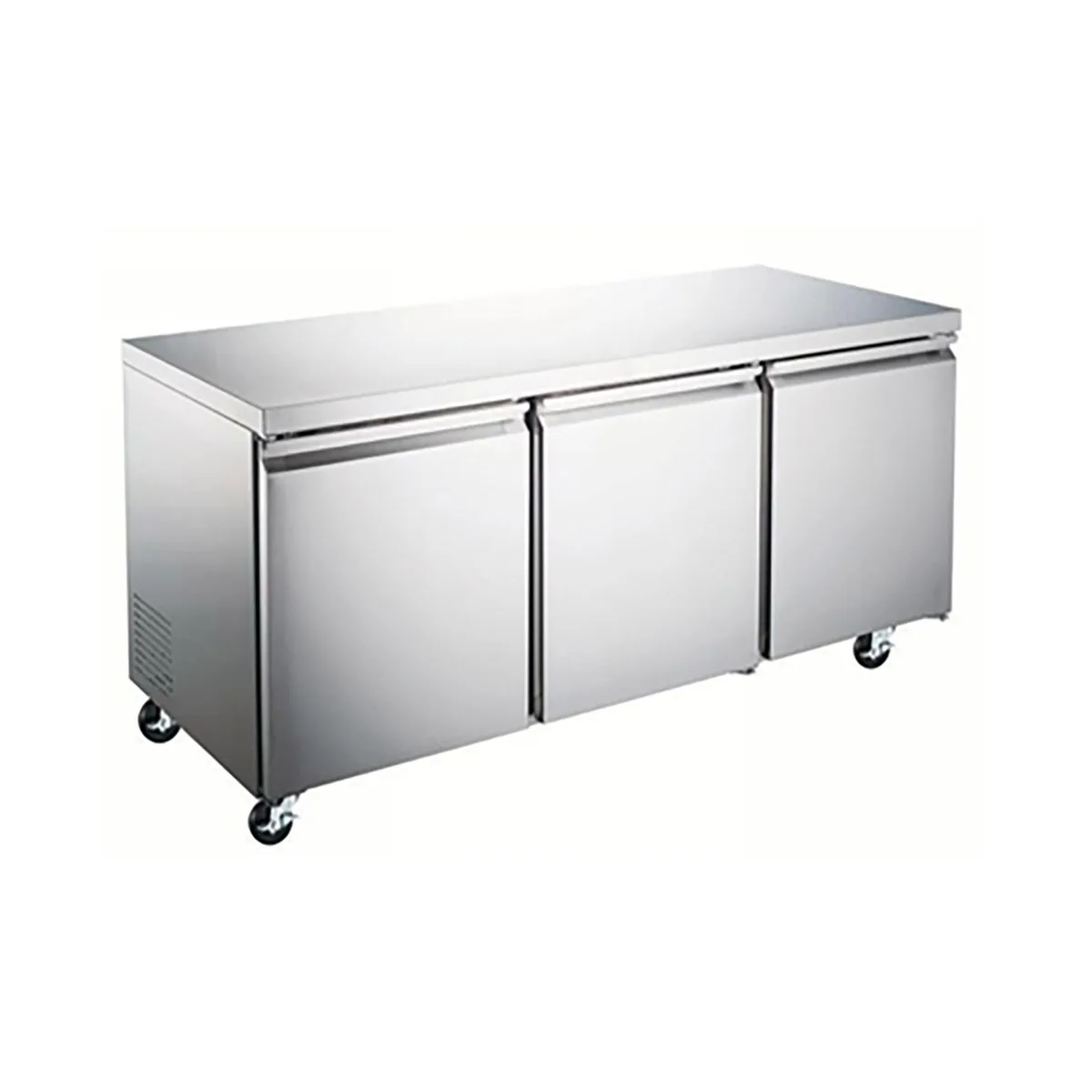 Hurakan HKN-UC72F3 C/E/S 72" 3-Door Undercounter Freezer, Stainless Steel, 21 cu. ft.