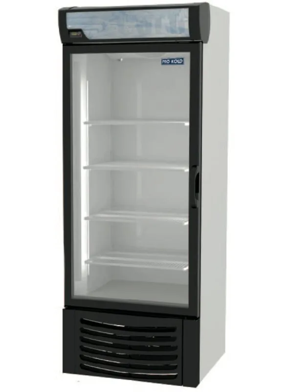 Pro-Kold DURF 16W 40" 1 Glass Door Freezer Merchandiser in White, 16 cu. ft.