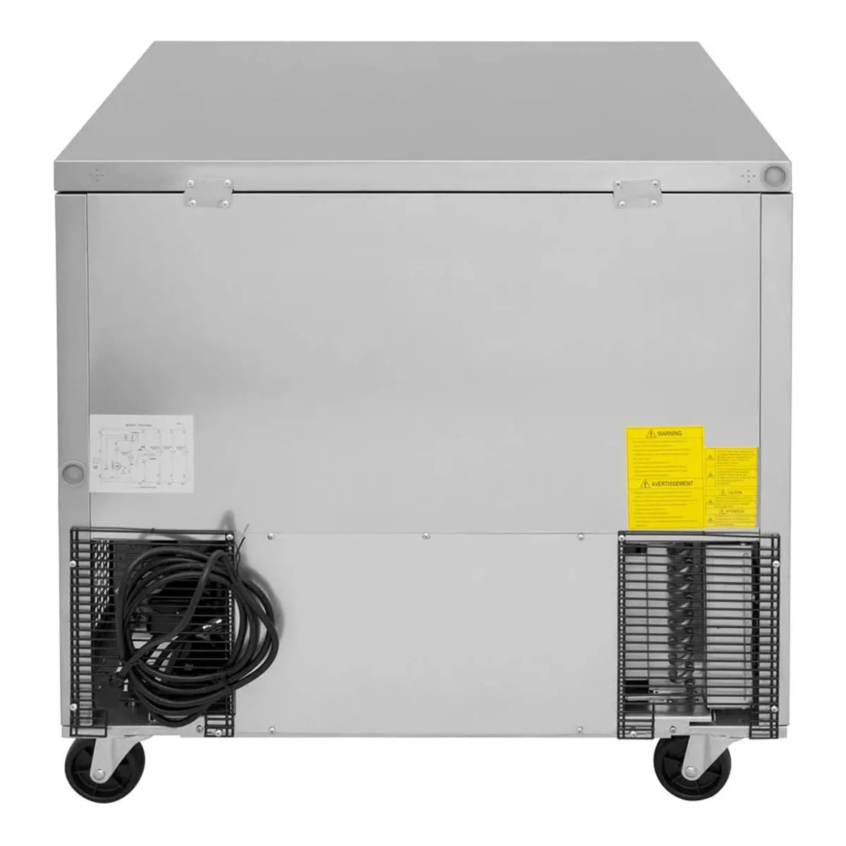 Turbo Air TUF-36SD-N 36" 2-Section Undercounter Freezer w/ 2 Doors, 9 cu. ft.