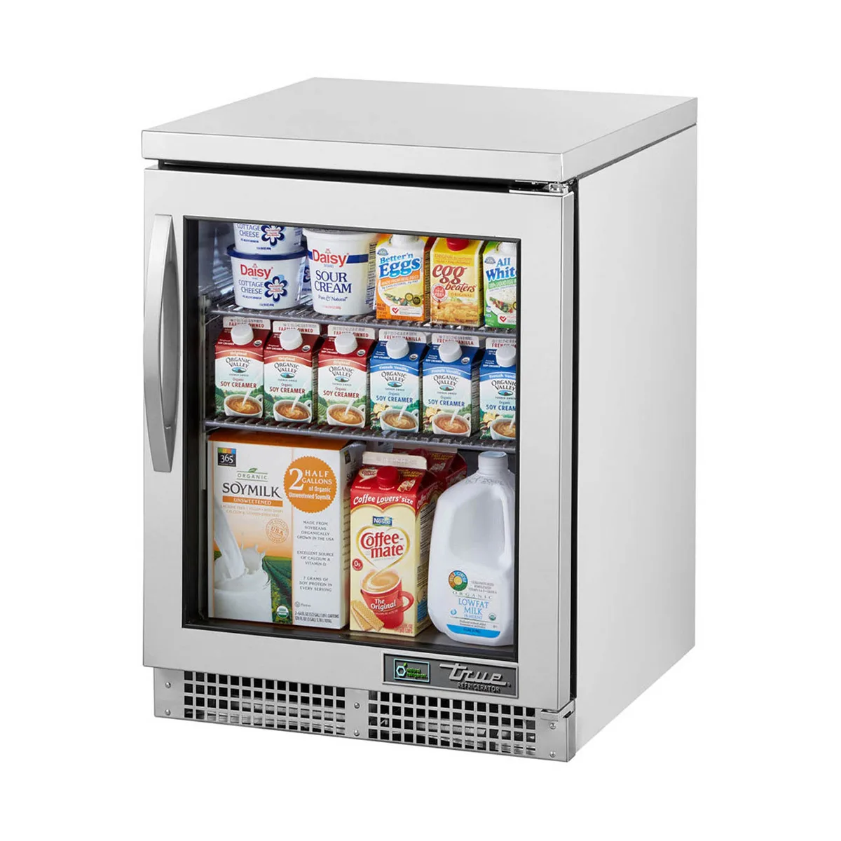 True TUC-24G-HC~FGD01 24" 1-Glass Door Undercounter Refrigerator, SS Finish, Front-Breathing