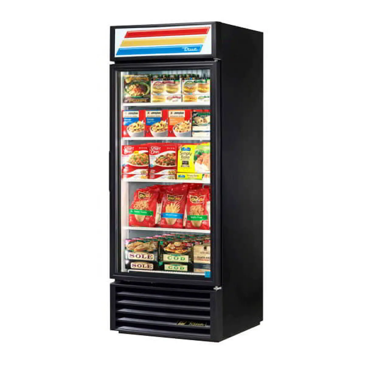 True GDM-26F-HC~TSL01 30" 1 Glass Door Merchandiser Freezer in White