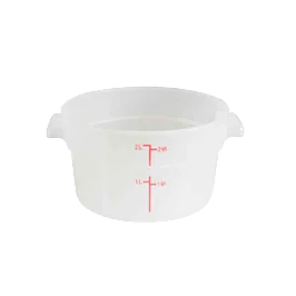 Thunder Group PLRFT302TL Food Storage Container, 2 Quart, Round, Stain & Chemical Resistant