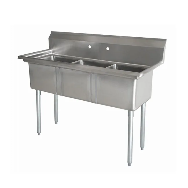 Omcan USA 43765 (3) Three Compartment Sink