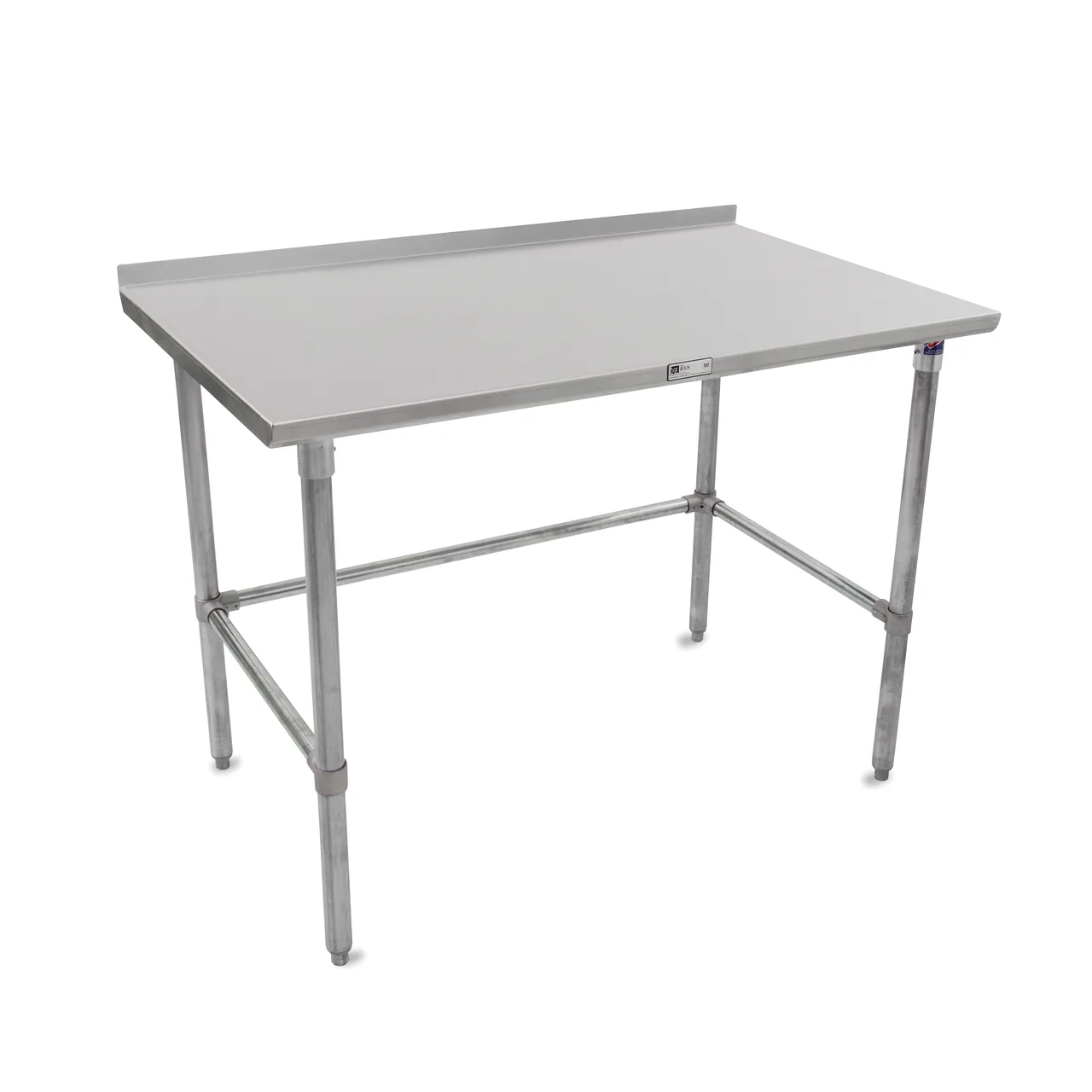 John Boos ST6R1.5-3036GBK-X 36" Open Base Galvanized Work Table (Available in Effingham and Nevada)