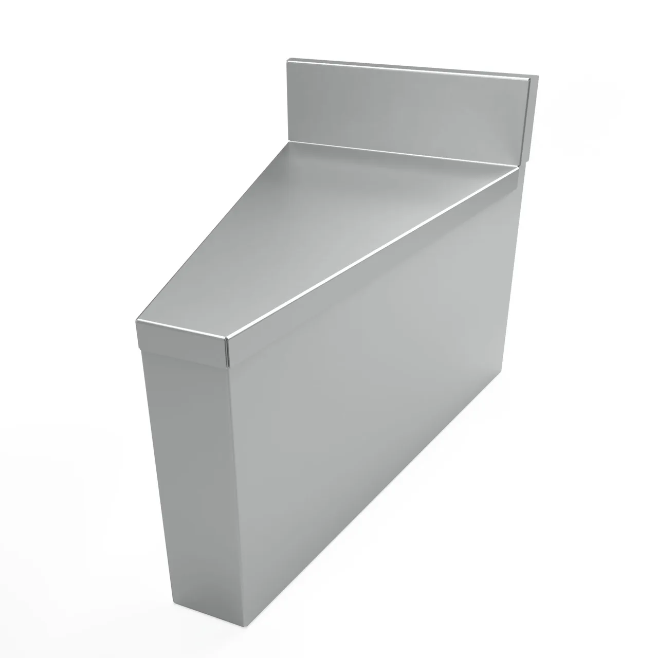 BK Resources UAF-I-2521 Underbar Corner Filler, Rear Angle, 25⁰