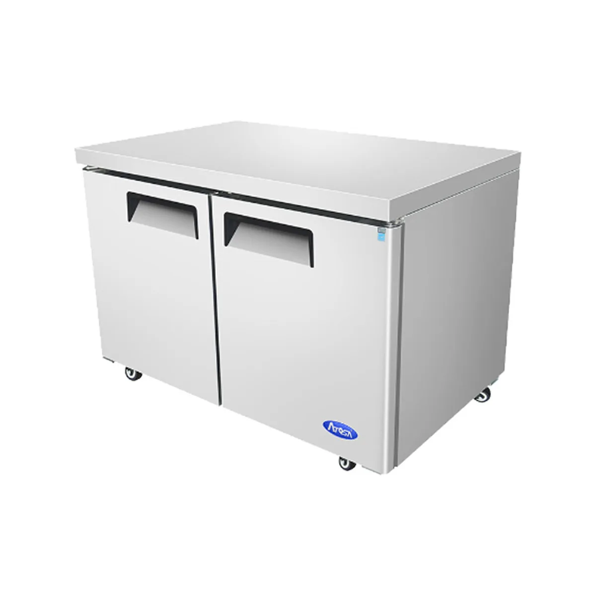 Atosa USA MGF8402GR 48" Two Section Undercounter Refrigerator w/ 2 Doors, 13.38 cu. ft.