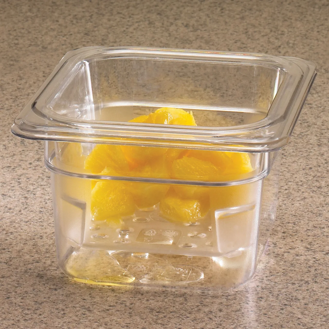 Cambro 63CLRCW135 Colander, 6-3/8" x 6-15/16" x 3" Deep, Fits 1/6 Food Pans, Clear Polycarbonate NSF