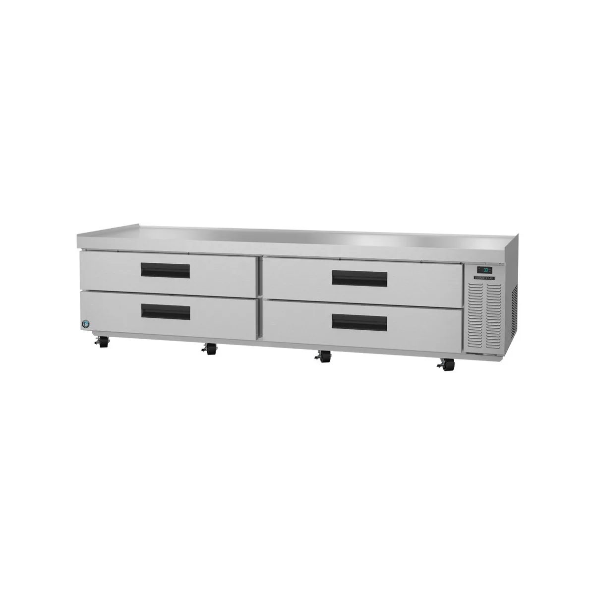 Hoshizaki CR98A 98" 4 Drawers Refrigerated Chef Base, (12) 12" x 20" Pan Capacity