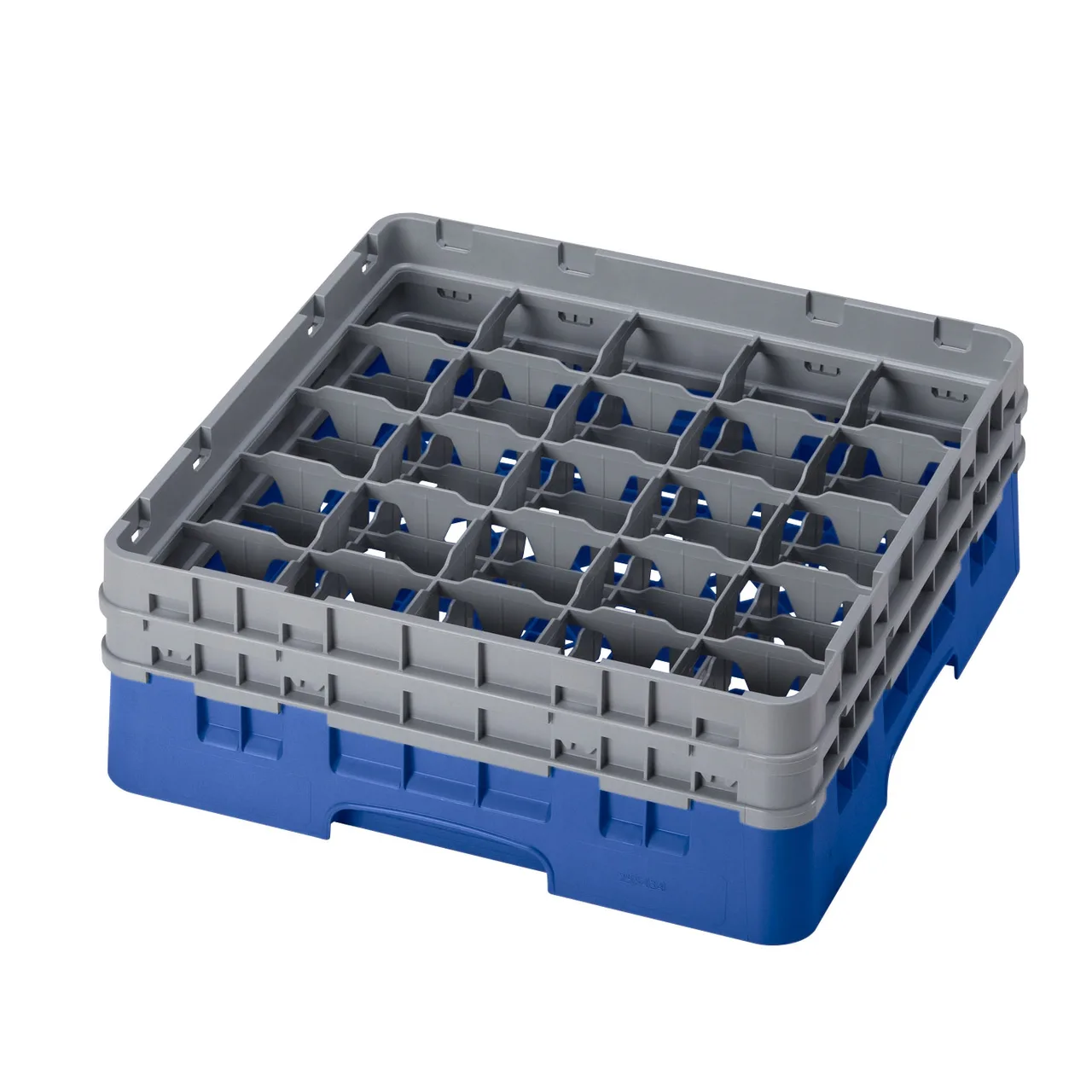 Cambro 25S434168 Camrack Glass Rack, Blue, Full Size, 19-3/4 x 19-3/4, 25 Compartments, 5-1/4 Max Height