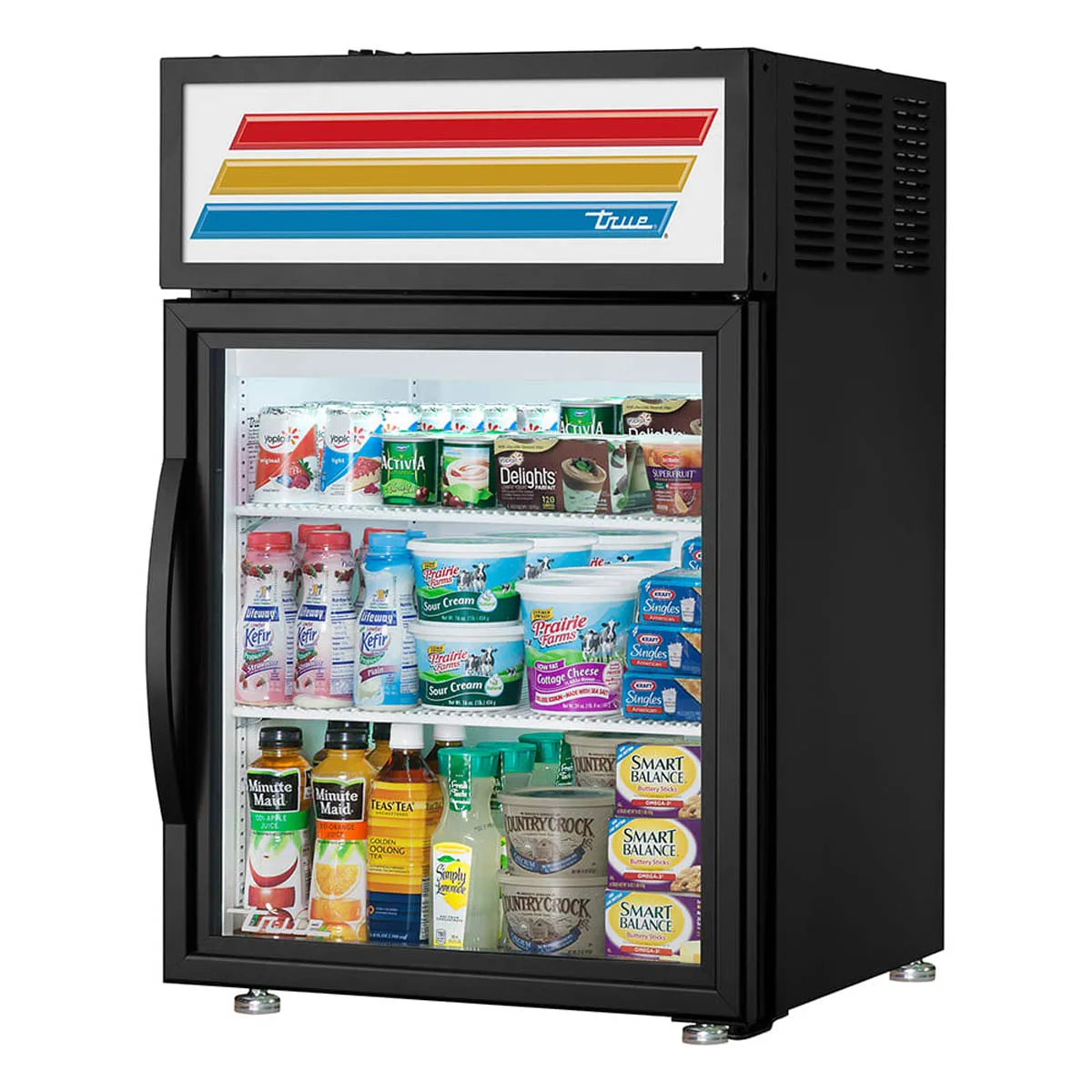True GDM-05-HC~FGD01 - 24" Glass Door Merchandiser, 5.2 cu ft, Black Steel, 1/5 HP R290, ENERGY STAR®