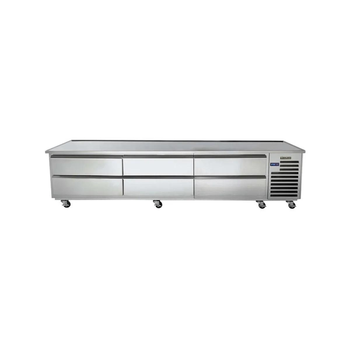 Traulsen TE096HT 96" 6 Drawers Spec-Line Refrigerated Chef Bases w/ Marine Edge