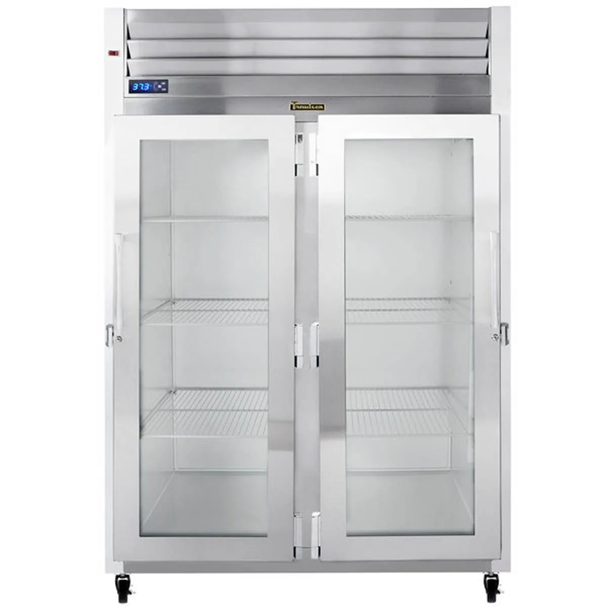 Traulsen G21011-032 52" 2-Section Reach-In Refrigerator w/ 2 Glass Doors (hinged right/left), Top Mount, 46.9 cu. ft.