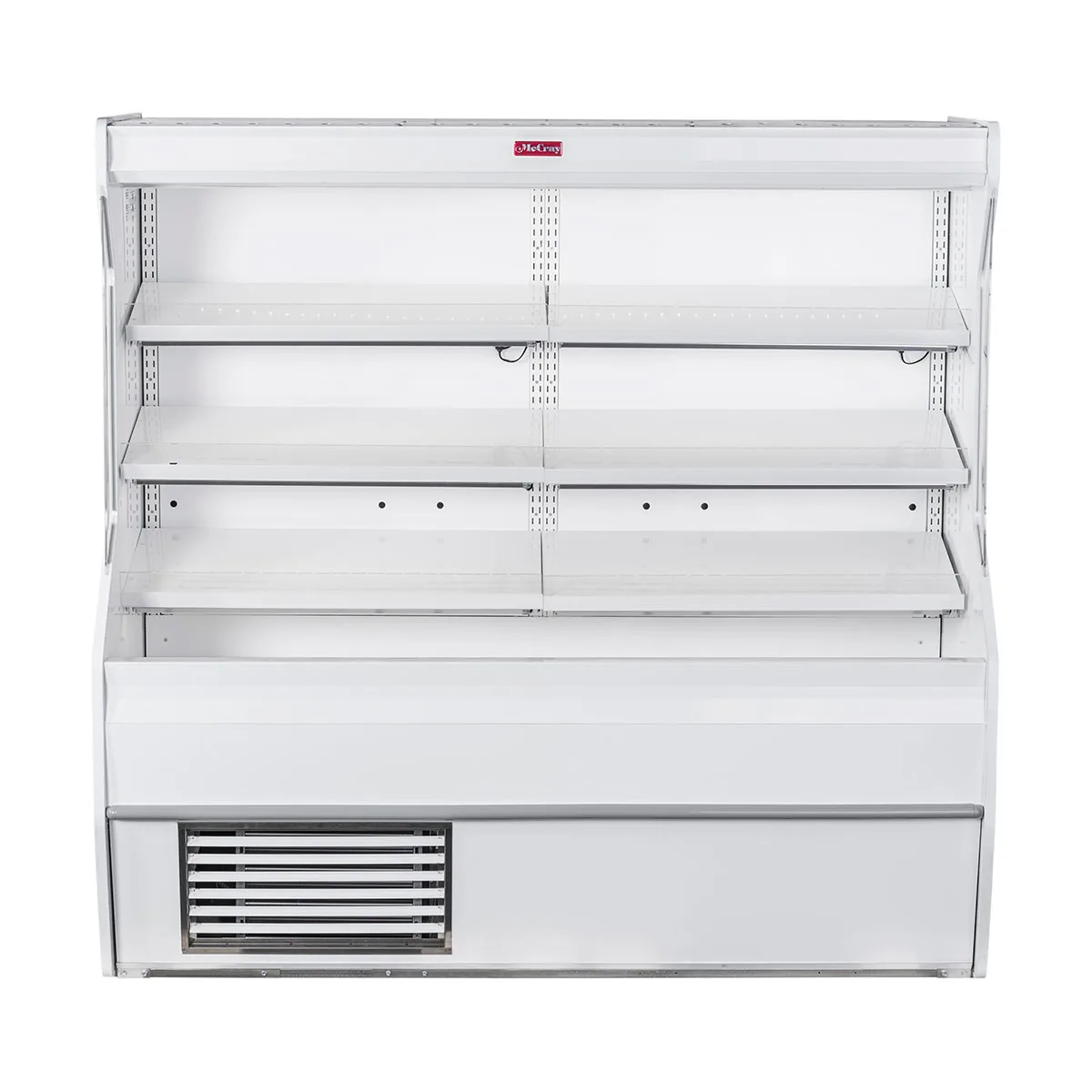 Howard-McCray SC-M32E-4-LED 50'' Vertical Meat Open Air Merchandiser in White, Self-Contained