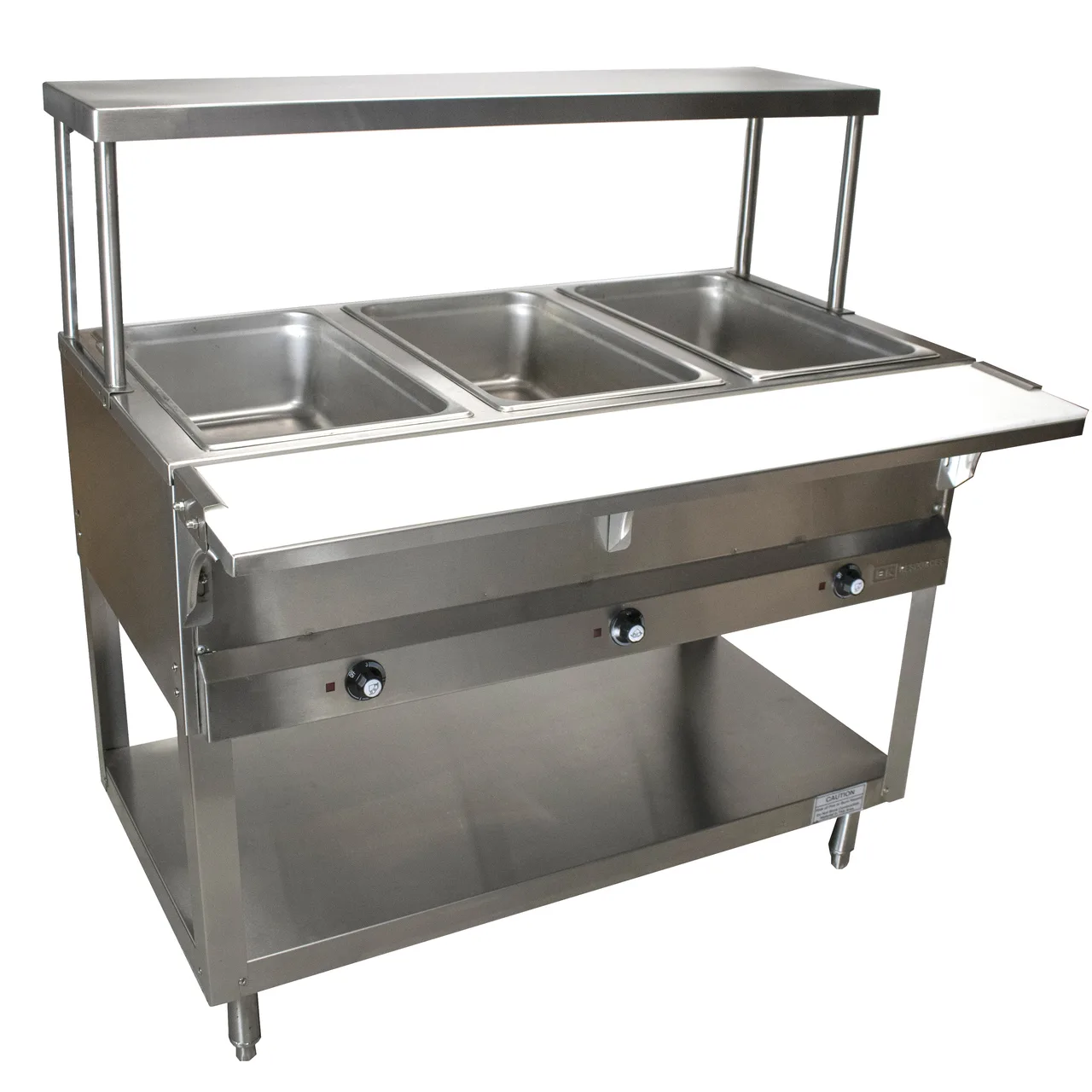 BK Resources STE-4-OSS Single Overshelf, For Ste/Sw Steam Tables with (4) Wells