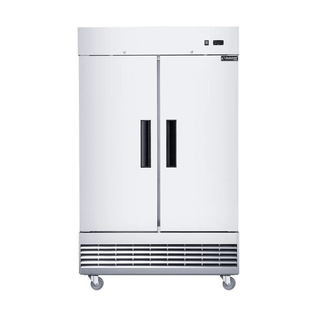 Dukers Appliance Co D47EF 48" 2-Solid Door Reach-In Freezer, Bottom Mounted, 29.51 cu. ft.