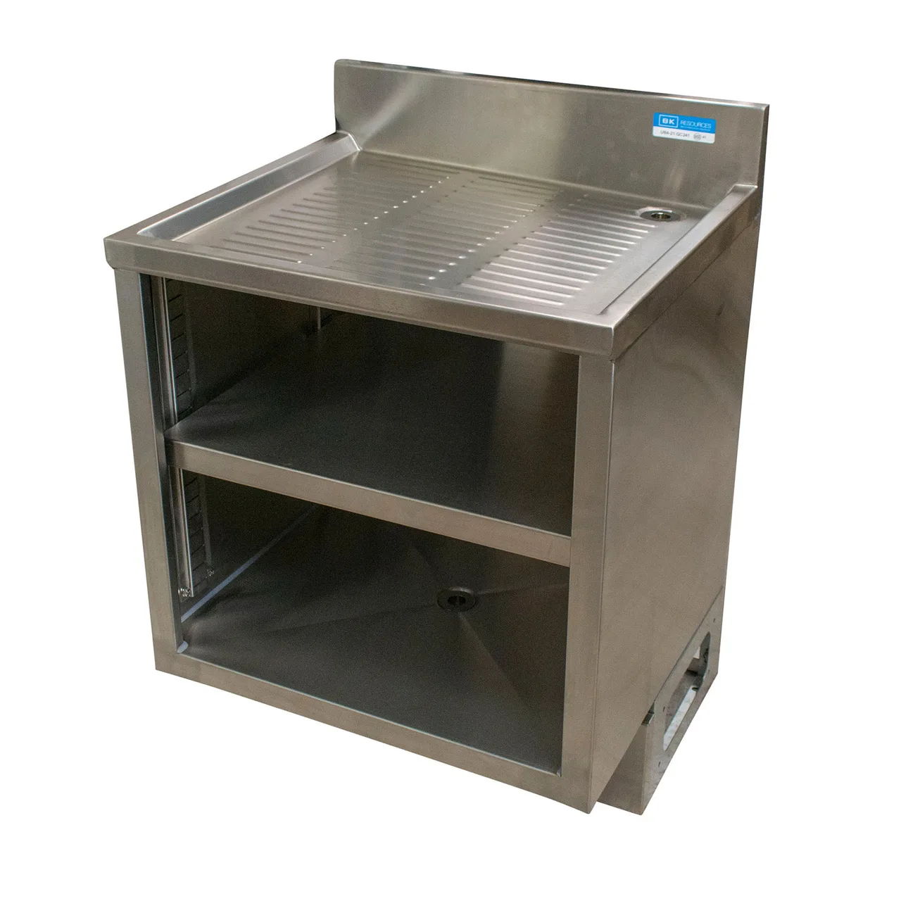 BK Resources UBB-21-GC481 Underbar Glass Rack Unit, Drainboard Top