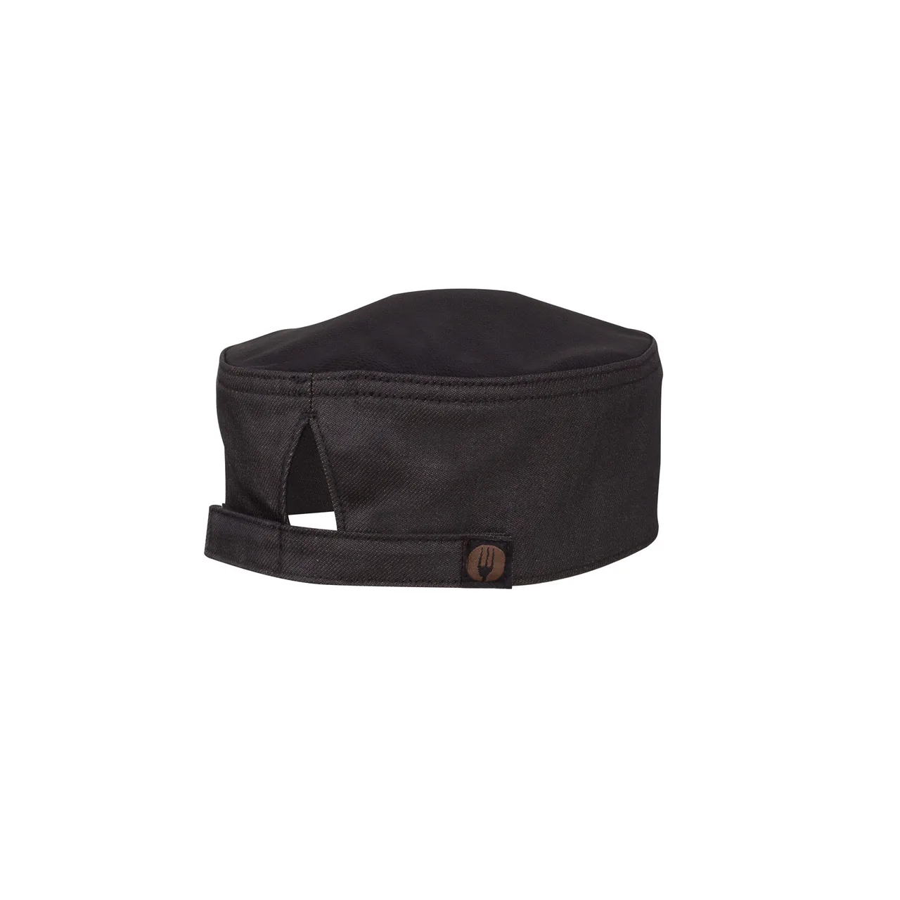 Chef Works HBWT011-BNB-0 Boulder Beanie, Brown 100% Cotton Denim, Velcro Closure, Vent Top - Size