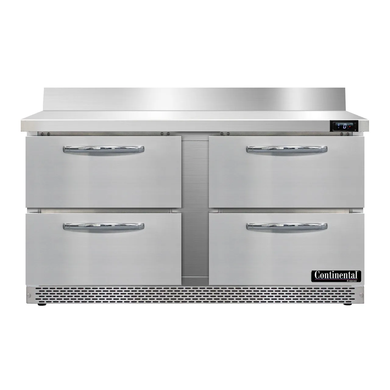Continental Refrigerator SWF60NBS-FB-D 60" 2-Section Worktop Freezer w/ 4 Drawers, 17 cu. ft..