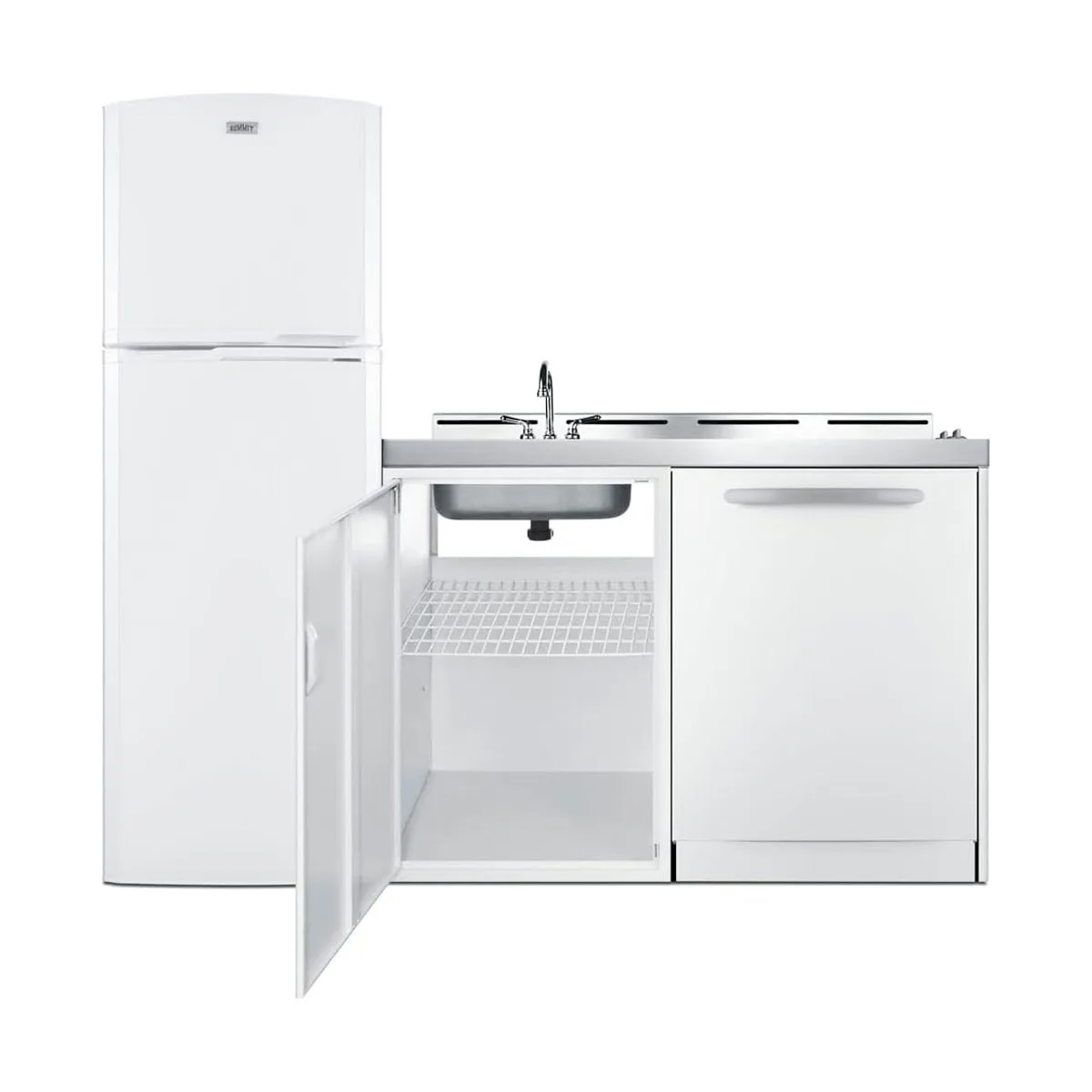 Summit ACKDW72 All-In-One Combination Kitchenette with Dishwasher, 72" W Overall
