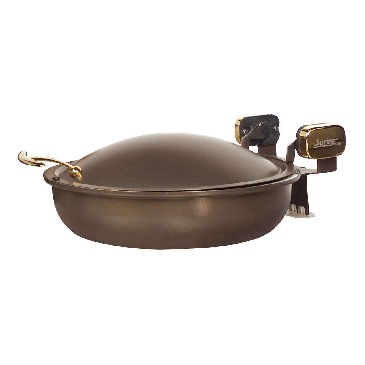 Spring USA 2382-567/36 Seasons Induction Sauteuse, 15-1/4" Dia x 6" H, 1-1/4-4 Qt, Bronze, Cover