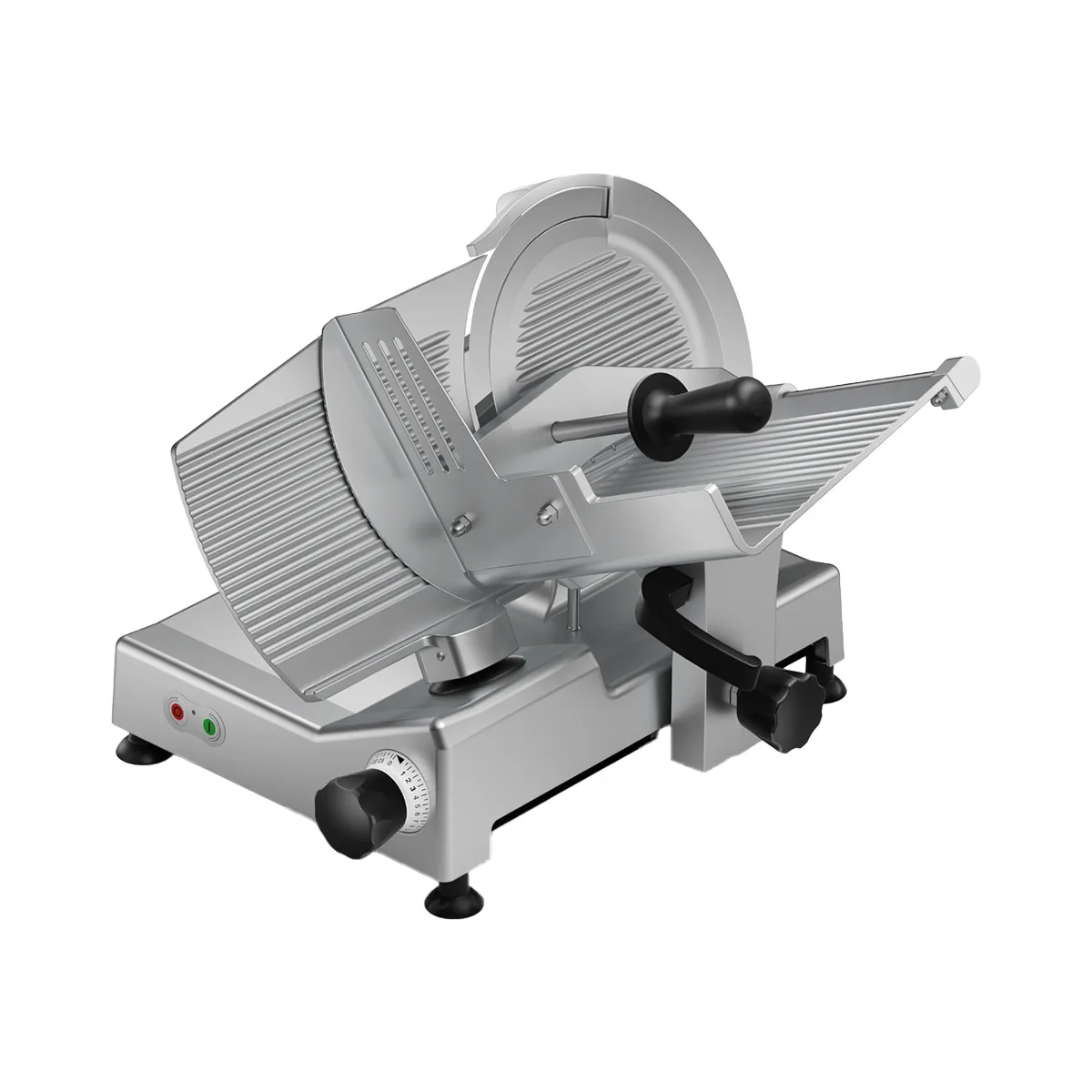 Bizerba GSE-12 Manual Meat Slicer, 12" Chromium Blade, 1/2 HP 110V, 18° Gravity Feed, Aluminum Base, 0-0.54" Thickness